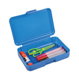 deflecto® Antimicrobial Pencil Box, 7.97 x 5.43 x 2.02, Blue (DEF39504BLU) Each