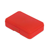 deflecto® Antimicrobial Pencil Box, 7.97 x 5.43 x 2.02, Red (DEF39504RED) Each