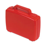 Deflecto Little Artist Antimicrobial Storage Case, Red (DEF39506RED) Each