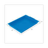 Deflecto Little Artist Antimicrobial Finger Paint Tray, 16 x 1.8 x 12, Blue (DEF39507BLU) Each