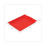 Deflecto Little Artist Antimicrobial Finger Paint Tray, 16 x 1.8 x 12, Red (DEF39507RED) Each
