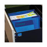 C-Line® Expanding File with Hang Tabs, Pre-Printed Index-Tab Inserts, 12 Sections, 1" Capacity, Letter Size, 1/6-Cut Tabs, Blue (CLI58215) Each