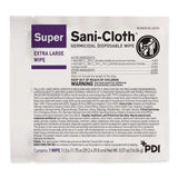Super Sani-Cloth® Surface Disinfectant Cleaner Premoistened Germicidal Manual Pull Wipe 50 Count Individual Packet Alcohol Scent NonSterile (188692_CS) 150/CS