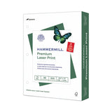 Hammermill® Premium Laser Print Paper, 98 Bright, 3-Hole, 24 lb Bond Weight, 8.5 x 11, White, 500/Ream (HAM107681) 1 Ream