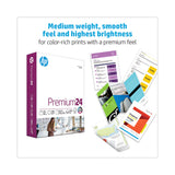 HP Papers Premium24 Paper, 98 Bright, 24 lb Bond Weight, 8.5 x 11, Ultra White, 500 Sheets/Ream, 5 Reams/Carton (HEW115300) 1 Case