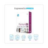 HP Papers Premium24 Paper, 98 Bright, 24 lb Bond Weight, 8.5 x 11, Ultra White, 500/Ream (HEW112400) 1 Ream
