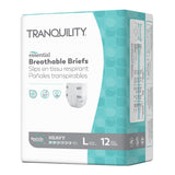 Tranquility® Essential Unisex Incontinence Brief Large Disposable Heavy Absorbency (1188955_CS) 72/CS