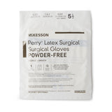 McKesson Perry® Surgical Glove Size 5.5 Sterile Latex Standard Cuff Length Smooth Cream Not Chemo Approved (1044703_BX) 50/BX