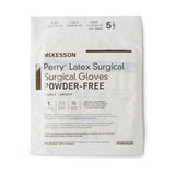 McKesson Perry® Surgical Glove Size 5.5 Sterile Latex Standard Cuff Length Smooth Cream Not Chemo Approved (1044703_CS) 200/CS