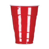 Hefty® Easy Grip Disposable Plastic Party Cups, 18 oz, Red, 50/Pack, 8 Packs/Carton (RFPC21895) Case of 400