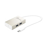 j5create® USB-C Hub, 4 Ports, Silver (JCRJCH343US) Each
