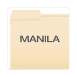 Pendaflex® Hanging File Folder Combo Kit, Letter Size, (25) 1/5-Cut Standard Green Hanging Folders, (50) 1/3-Cut Manila File Folders (PFX99200EE) Box of 75