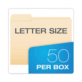 Pendaflex® Hanging File Folder Combo Kit, Letter Size, (25) 1/5-Cut Standard Green Hanging Folders, (50) 1/3-Cut Manila File Folders (PFX99200EE) Box of 75