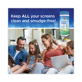Dust-Off® Premoistened Monitor Cleaning Wipes, Cloth, 5 x 7, Citrus, White, 80/Tub (FALDSCT) Each