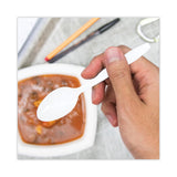 SOLO® Impress Heavyweight Full-Length Polystyrene Cutlery, Teaspoon, White, 1,000/Carton (SCCHSWT0007) Case of 1000