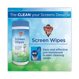 Dust-Off® Premoistened Monitor Cleaning Wipes, Cloth, 5 x 7, Citrus, White, 80/Tub (FALDSCT) Each