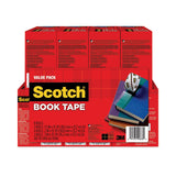 Scotch® Book Tape Value Pack, 3" Core, (2) 1.5" x 15 yds, (4) 2" x 15 yds, (2) 3" x 15 yds, Clear, 8/Pack (MMM845VP) Each