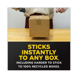 Scotch® Box Lock Shipping Packaging Tape with Dispenser, 1.5" Core, 1.88" x 22.2 yds, Clear (MMM195) Each