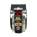 Scotch® Box Lock Shipping Packaging Tape with Dispenser, 1.5" Core, 1.88" x 22.2 yds, Clear (MMM195) Each