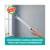 Scotch-Brite® Toilet Scrubber Starter Kit, 1 Handle and 5 Scrubbers, White/Blue (MMM558SK4NP) Each
