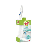 Scotch-Brite® Toilet Scrubber Starter Kit, 1 Handle and 5 Scrubbers, White/Blue (MMM558SK4NP) Each