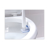 Scotch-Brite® Toilet Scrubber Starter Kit, 1 Handle and 5 Scrubbers, White/Blue (MMM558SK4NP) Each