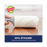 Scotch-Brite™ Lint Roller, Extra Sticky, Heavy-Duty Handlle, 48 Sheets/Roll (MMM830RS48) Each