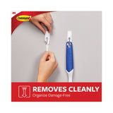 Command™ General Purpose Hooks, Medium, Metal, White, 2 lb Capacity, 35 Hooks and 40 Strips/Pack (MMM17065S35NA) Pack of 35