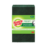 Scotch-Brite® Heavy-Duty Scouring Pad, 3.8 x 6, Green, 5/Carton (MMM2265) Case of 5