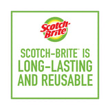 Scotch-Brite® Heavy-Duty Scouring Pad, 3.8 x 6, Green, 5/Carton (MMM2265) Case of 5