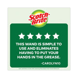 Scotch-Brite® Soap-Dispensing Dishwand, 2.5 x 9.5, Yellow/Green (MMM6504EA) Each