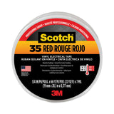 3M™ Scotch 35 Vinyl Electrical Color Coding Tape, 3" Core, 0.75" x 66 ft, Red (MMM10810) 1 Roll