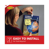 Command™ Spring Hook, Plastic, White, 0.25 lb Capacity, 1 Hook and 2 Strips/Pack (MMM17005ES) Each