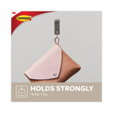 Command™ Decorative Hooks, Medium, Metal, Brushed Nickel, 3 lb Capacity, 2 Hooks and 4 Strips/Pack (MMM17034BN2ES) Pack of 2