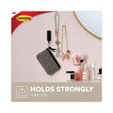 Command™ Decorative Hooks, Medium, Plastic, Matte Black, 3 lb Capacity, 2 Hooks and 4 Strips/Pack (MMM17034MB2ES) Pack of 2