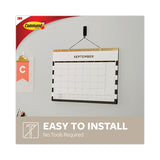 Command™ Decorative Hooks, Medium, Plastic, Matte Black, 3 lb Capacity, 2 Hooks and 4 Strips/Pack (MMM17034MB2ES) Pack of 2