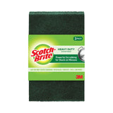 Scotch-Brite® Heavy-Duty Scour Pad, 3.8 x 6, Green, 10/Carton (MMM22310CT) Case of 30