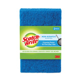 Scotch-Brite® Non-Scratch Scour Pads, Size 3 x 6, Blue, 10/Carton (MMM62310) Case of 15