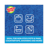 Scotch-Brite® Non-Scratch Scour Pads, Size 3 x 6, Blue, 10/Carton (MMM62310) Case of 15