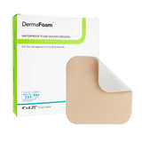 DermaFoam® Foam Dressing 4 X 4-1/4 Inch Without Border Waterproof Backing Nonadhesive Rectangle Sterile (584142_EA) 1/EA