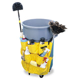Rubbermaid® Commercial Brute Caddy Bag, 12 Compartments, Yellow (RCP264200YW) Each