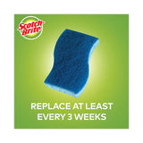 Scotch-Brite® Non-Scratch Multi-Purpose Scrub Sponge, 4.4 x 2.6, 0.8" Thick, Blue, 3/Pack (MMMMP38D) Pack of 3