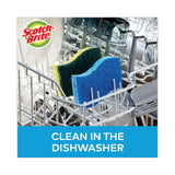 Scotch-Brite® Non-Scratch Multi-Purpose Scrub Sponge, 4.4 x 2.6, 0.8" Thick, Blue, 3/Pack (MMMMP38D) Pack of 3