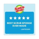 Scotch-Brite® Non-Scratch Multi-Purpose Scrub Sponge, 4.4 x 2.6, 0.8" Thick, Blue, 3/Pack (MMMMP38D) Pack of 3
