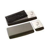 3M™ Antimicrobial Gel Mouse Pad/Keyboard Wrist Rest Platform, 25.5 x 10.6, Black/Silver (MMMWR422LE) Each