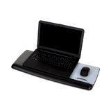 3M™ Antimicrobial Gel Mouse Pad/Keyboard Wrist Rest Platform, 25.5 x 10.6, Black/Silver (MMMWR422LE) Each