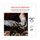 ergodyne® ProFlex 7030 ANSI A3 PU Coated CR Gloves, Gray, Large, 12 Pairs/Pack, Ships in 1-3 Business Days (EGO10454) Each