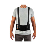 ergodyne® ProFlex 1600 Standard Elastic Back Support Brace, X-Small, 20" to 25" Waist, Black, Ships in 1-3 Business Days (EGO11101) Each
