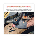 ergodyne® ProFlex 720 Heavy-Duty Framing Gloves, Gray, 2X-Large, Pair, Ships in 1-3 Business Days (EGO17116)