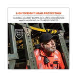 ergodyne® Skullerz 8955 Lightweight Bump Cap Hat, Long Brim, Black, Ships in 1-3 Business Days (EGO23367) Each